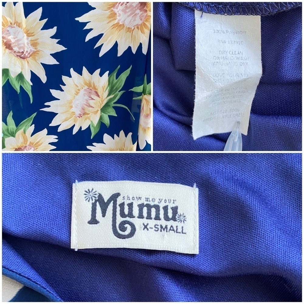 Show Me Your Mumu Birdie Sunflower Dreams Ruffle Dress XS - Picture 16 of 16
